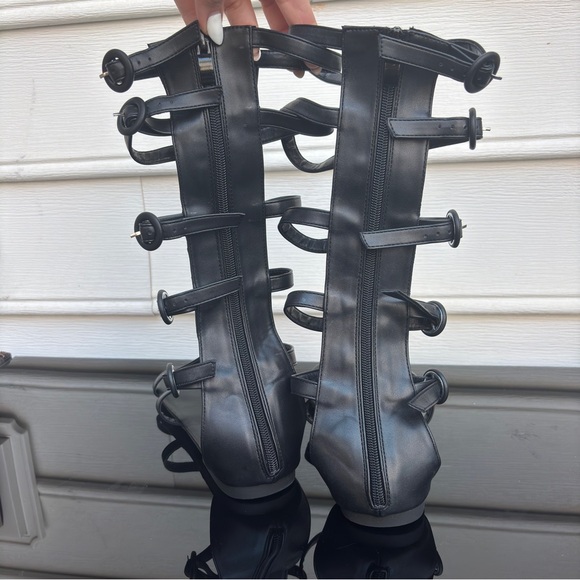 Black Gladiator Sandals Size 9 Anufer - Picture 5 of 8
